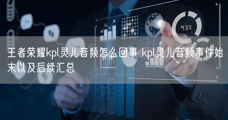 王者荣耀kpl灵儿音频怎么回事 kpl灵儿音频事件始末以及后续汇总