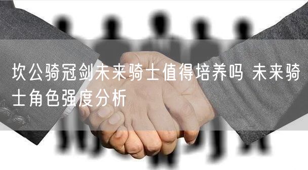 坎公骑冠剑未来骑士值得培养吗 未来骑士角色强度分析