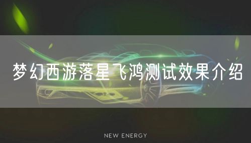 梦幻西游落星飞鸿测试效果介绍