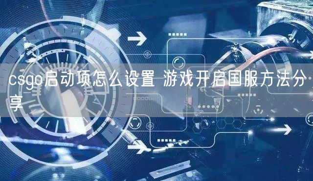 csgo启动项怎么设置 游戏开启国服方法分享