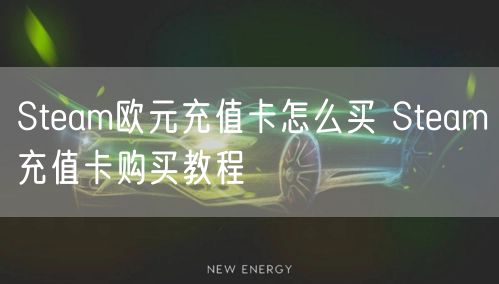 Steam欧元充值卡怎么买 Steam充值卡购买教程