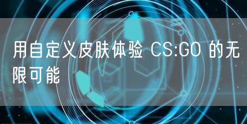 用自定义皮肤体验 CS:GO 的无限可能