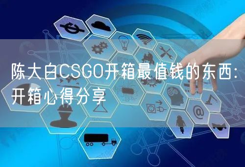 陈大白CSGO开箱最值钱的东西:开箱心得分享