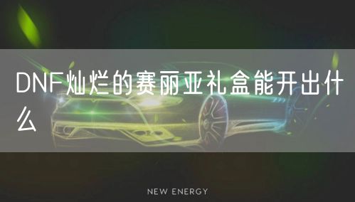 DNF灿烂的赛丽亚礼盒能开出什么
