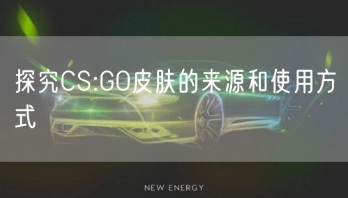 探究CS:GO皮肤的来源和使用方式