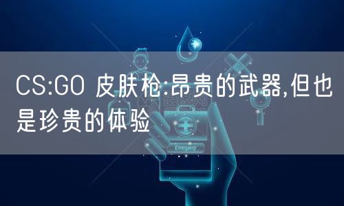 CS:GO 皮肤枪:昂贵的武器,但也是珍贵的体验