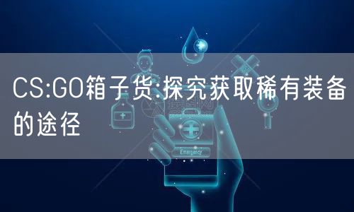CS:GO箱子货:探究获取稀有装备的途径
