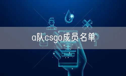 a队csgo成员名单