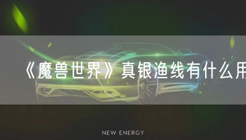 《魔兽世界》真银渔线有什么用