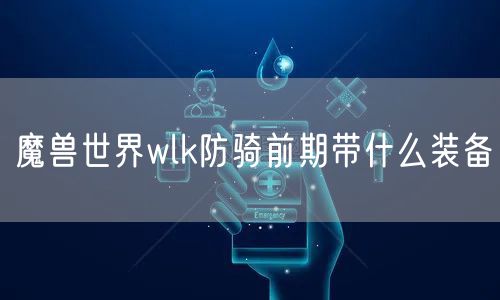 魔兽世界wlk防骑前期带什么装备