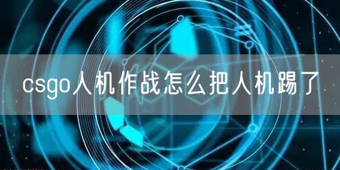 csgo人机作战怎么把人机踢了