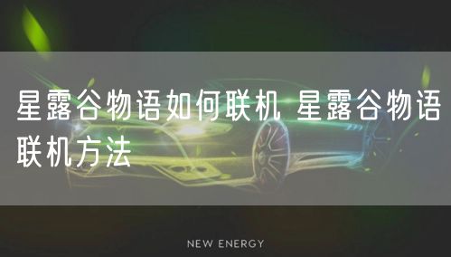 星露谷物语如何联机 星露谷物语联机方法