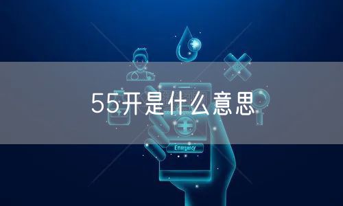 55开是什么意思