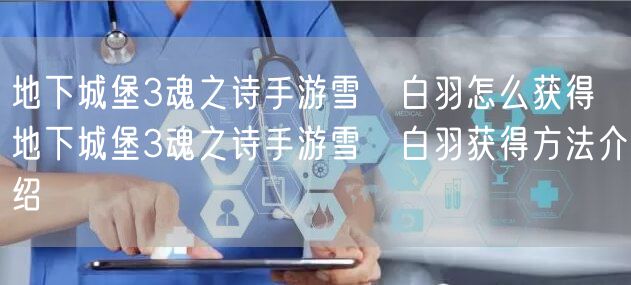 地下城堡3魂之诗手游雪鸮白羽怎么获得 地下城堡3魂之诗手游雪鸮白羽获得方法介绍