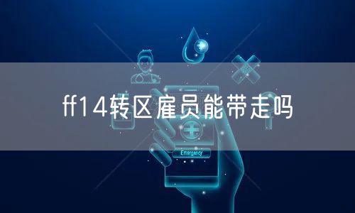ff14转区雇员能带走吗