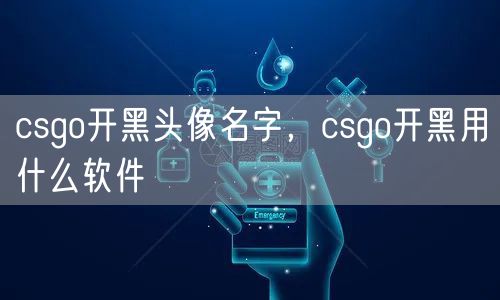 csgo开黑头像名字，csgo开黑用什么软件