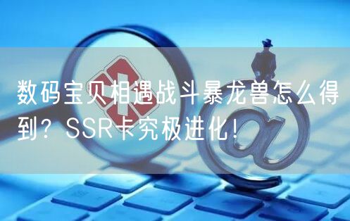 数码宝贝相遇战斗暴龙兽怎么得到?SSR卡究极进化!