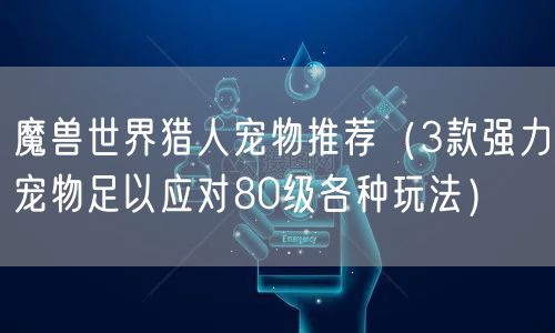 魔兽世界猎人宠物推荐（3款强力宠物足以应对80级各种玩法）