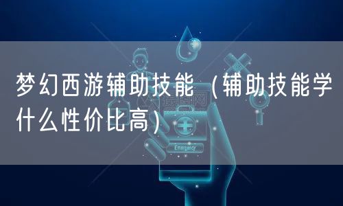 梦幻西游辅助技能（辅助技能学什么性价比高）