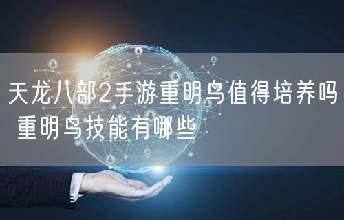 天龙八部2手游重明鸟值得培养吗 重明鸟技能有哪些