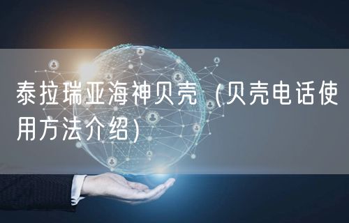 泰拉瑞亚海神贝壳（贝壳电话使用方法介绍）