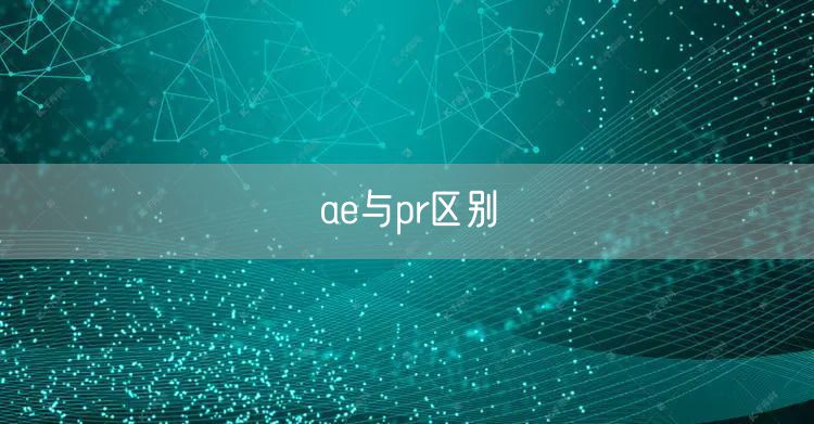 ae与pr区别