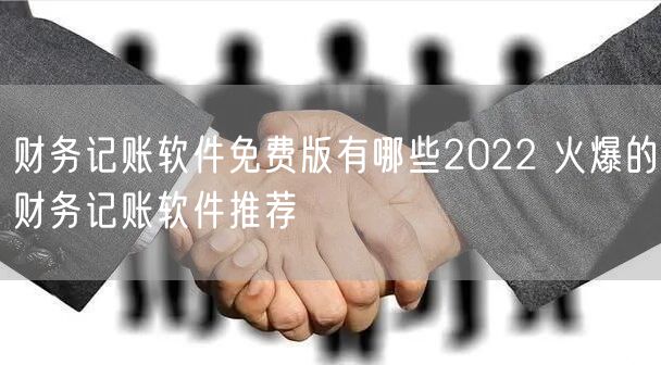 财务记账软件免费版有哪些2022 火爆的财务记账软件推荐