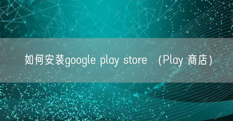 如何安装google play store （Play 商店）