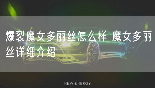 爆裂魔女多丽丝怎么样 魔女多丽丝详细介绍