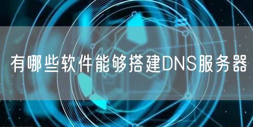 有哪些软件能够搭建DNS服务器