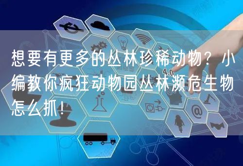 想要有更多的丛林珍稀动物？小编教你疯狂动物园丛林濒危生物怎么抓！