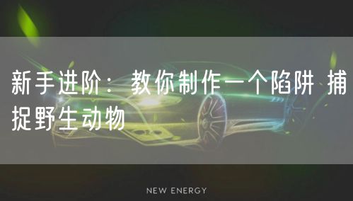 新手进阶：教你制作一个陷阱 捕捉野生动物