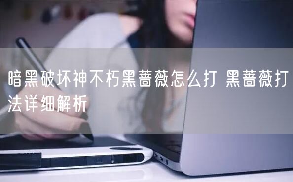 暗黑破坏神不朽黑蔷薇怎么打 黑蔷薇打法详细解析