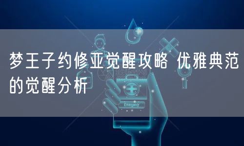 梦王子约修亚觉醒攻略 优雅典范的觉醒分析