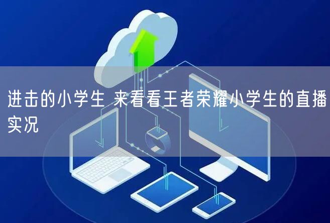 进击的小学生 来看看王者荣耀小学生的直播实况