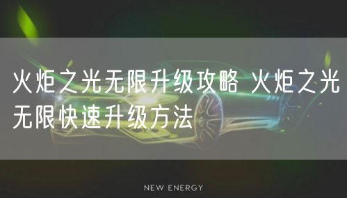 火炬之光无限升级攻略 火炬之光无限快速升级方法