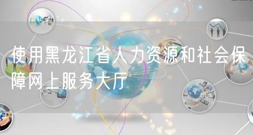 使用黑龙江省人力资源和社会保障网上服务大厅