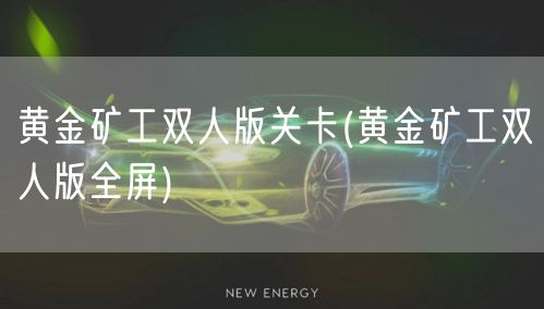 黄金矿工双人版关卡(黄金矿工双人版全屏)
