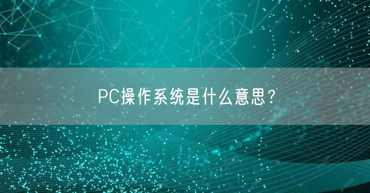 PC操作系统是什么意思？