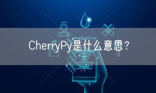 CherryPy是什么意思?