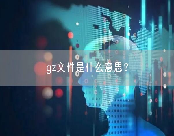 gz文件是什么意思?