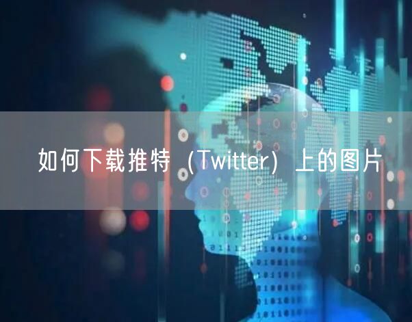 如何下载推特（Twitter）上的图片