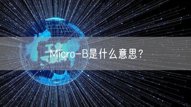 Micro-B是什么意思?