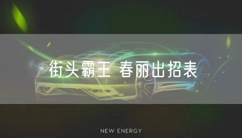 街头霸王 春丽出招表