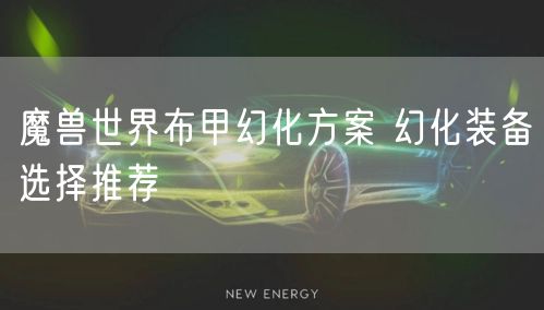 魔兽世界布甲幻化方案 幻化装备选择推荐