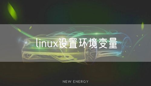 linux设置环境变量