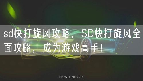 sd快打旋风攻略，SD快打旋风全面攻略，成为游戏高手！