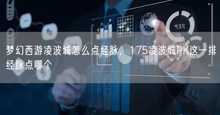 梦幻西游凌波城怎么点经脉,175凌波城PK这一排经脉点哪个