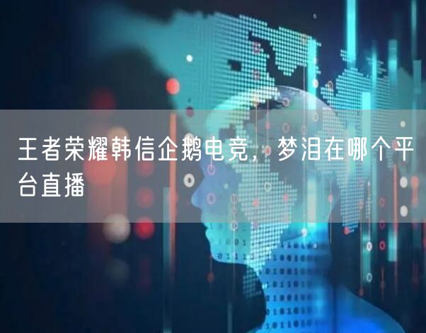 王者荣耀韩信企鹅电竞,梦泪在哪个平台直播