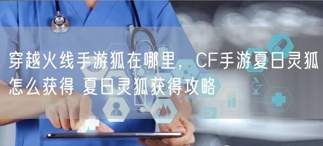 穿越火线手游狐在哪里,CF手游夏日灵狐怎么获得 夏日灵狐获得攻略